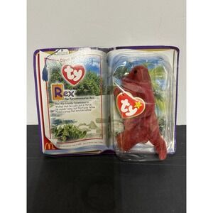 Vintage Ty Teenie Beanie Baby Rex The Tyrannosaurus Rex Dinosaur Trio 2000 NIP